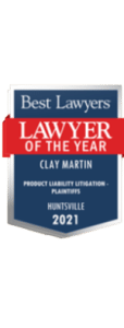 2021 Best Lawyers Lawyer of the Year - Clay Martin